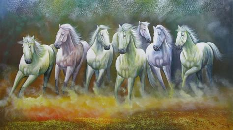 7 Vastu reasons to hang a Seven Horses painting in .